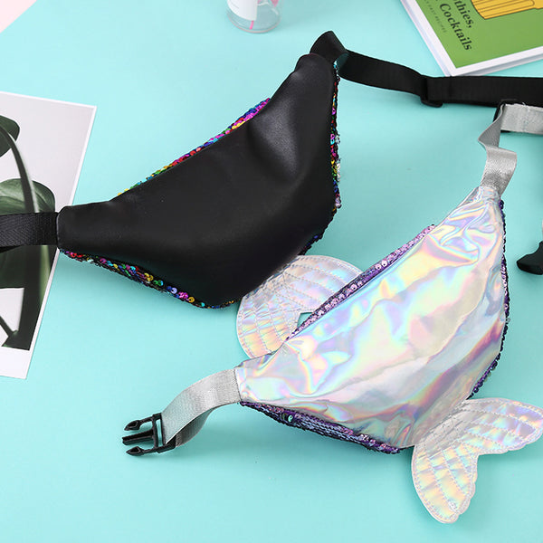 Sequin Mermaid Waist Belt Bag