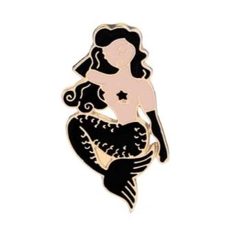 Dark Mermaid Lapel Pin