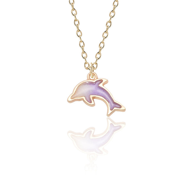Small Dolphin Pendant Necklace