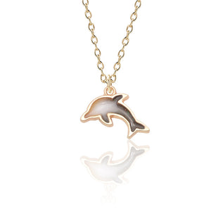 Small Dolphin Pendant Necklace
